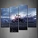 Blue Man Ride A Motorcycle Wall Art Painting Pictures Print On Canvas Car The Picture for Home Modern Decoration