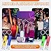 Jexine 100 Pcs Mini Flashlight Keychain Bulk Assorted Colors Torch Keyring Flashlights LED Small Keychain Light Hiking Camping Christmas Party Favors(Bright)