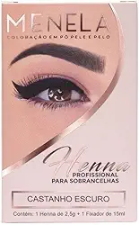 Menela Kit Henna Para Sobrancelhas 2,5g Castanho Escuro