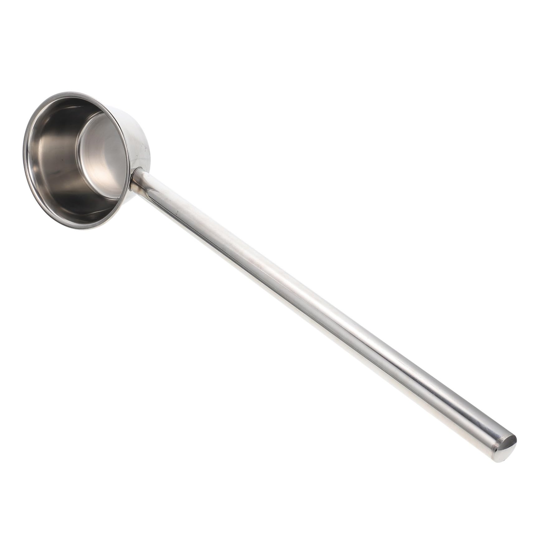 Cucharón de Acero Inoxidable para Agua de Mango Largo 12 Cm, Utensilio Multiusos Ergonómico para Hogar, Restaurante y Comedor, Cuchara de Sopa Portátil y Resistente,
