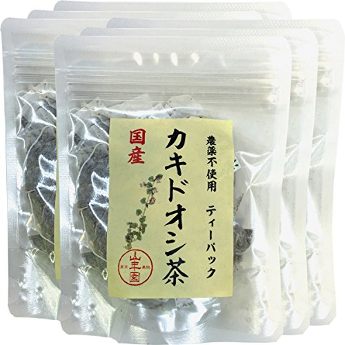 【国産 100%】カキドオシ茶 ティーパック 1.5g×20パック×6袋セット 宮崎県産 無農薬 ノンカフェイン 巣鴨のお茶屋さん 山年園