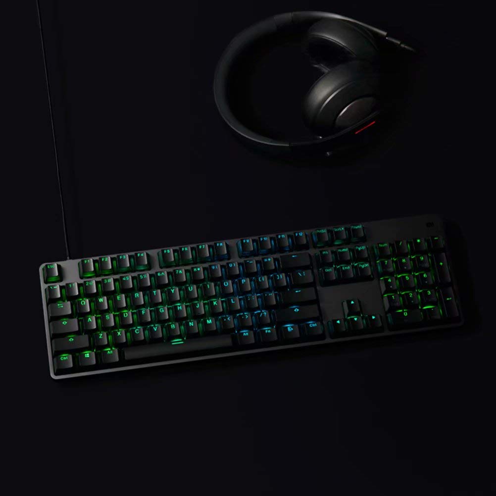 Gaming tastiera 104 tasti chiave senza Punch LED retroilluminato retroilluminazione USB cablato in lega di alluminio per Overwatch Dota2
