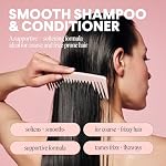 MONDAY HAIRCARE Smooth Shampoo + Conditioner Bathroom Set (2 Pack) 12oz Each