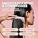 MONDAY HAIRCARE Smooth Shampoo + Conditioner Bathroom Set (2 Count) 27 oz Each For Frizzy, Coarse & Curly Hair Made with Coconut Oil, Shea Butter & Vitamin E 100% Recyclable Bottle Pink