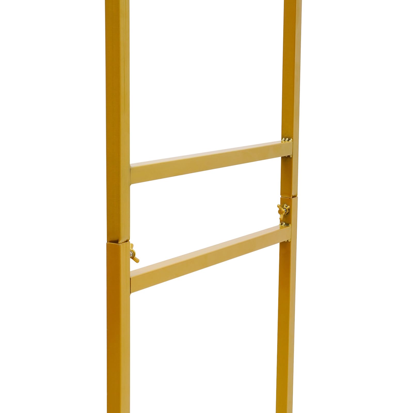 Złoty stojak na suknię ślubną kwadratowy wieszak na ubrania 120 x 45 x 190 cm idealny na wieczór panieński, przyjęcia urodzinowe, imprezy panieńskie, elegancka ekspozycja odzieży
