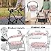 Babrukda Butterfly Pink Floral Walker Seat Cushion Set for Seniors Rollator Walker Seat and Backrest Covers Washable Rollator Bag Under Seat Tote Organizer Pouch Storage to Walkers