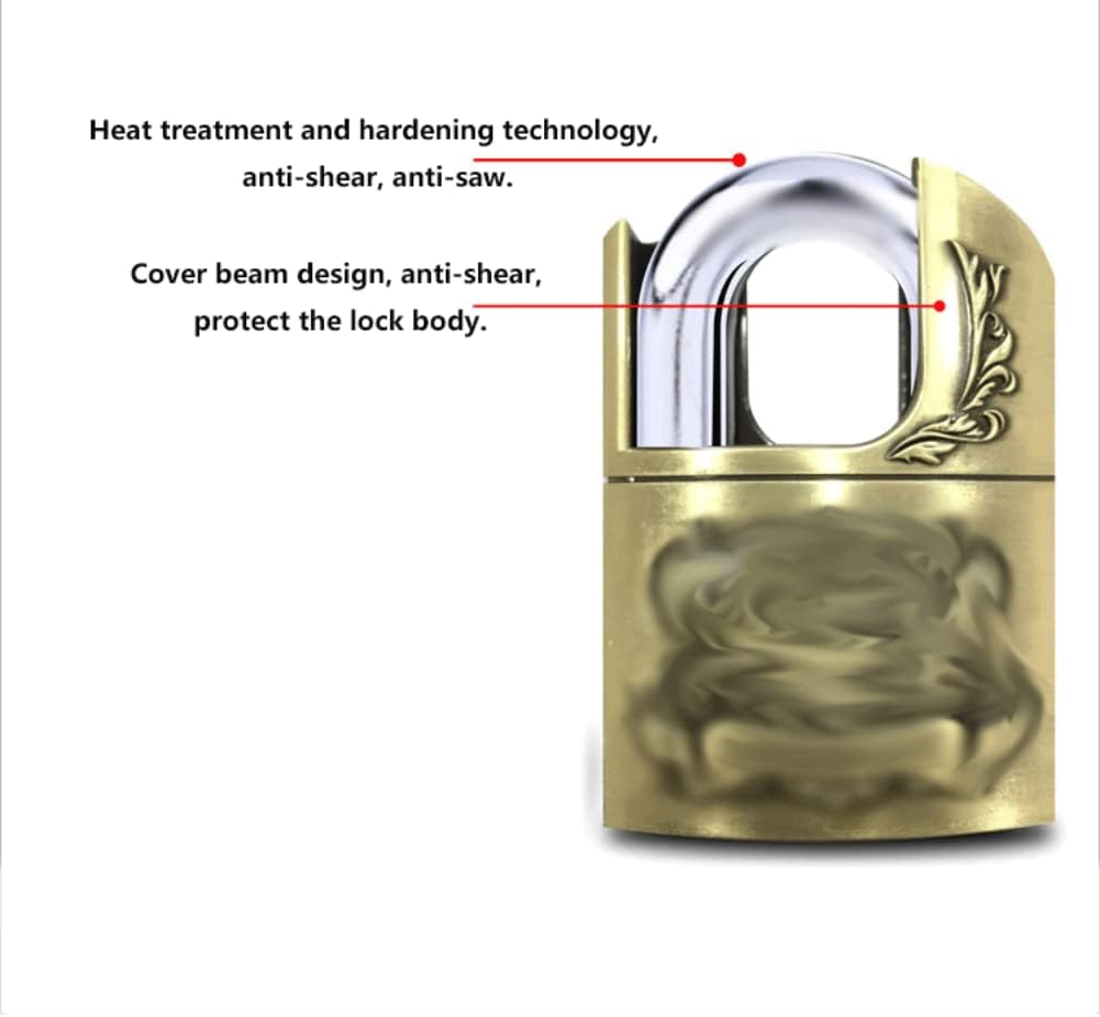 Bulk Locks Padlock Alloy Steel Padlock Comes with 4 Keys Waterproof Key Lock Suitable for Doors and Warehouses Outdoor Padlock