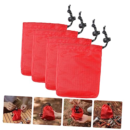 De rangement extérieur en toile polyester lavable et robuste à cordon pour le bivouac