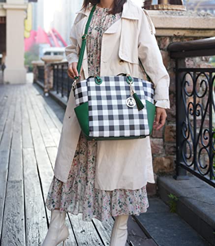 MKF Collection Shoulder Bag for Women, Vegan Leather Top-Handle Crossbody Purse Tote Satchel Handbag4