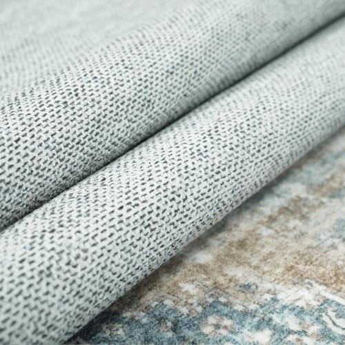 Washable 2x3 Entryway Area Rug: Non Slip Door Mat Indoor Vintage Soft Kitchen Floor Mat with Rubber Backing for Living Room Bedroom Bathroom Non Shedding Carpet Runner (Blue, 2X3)