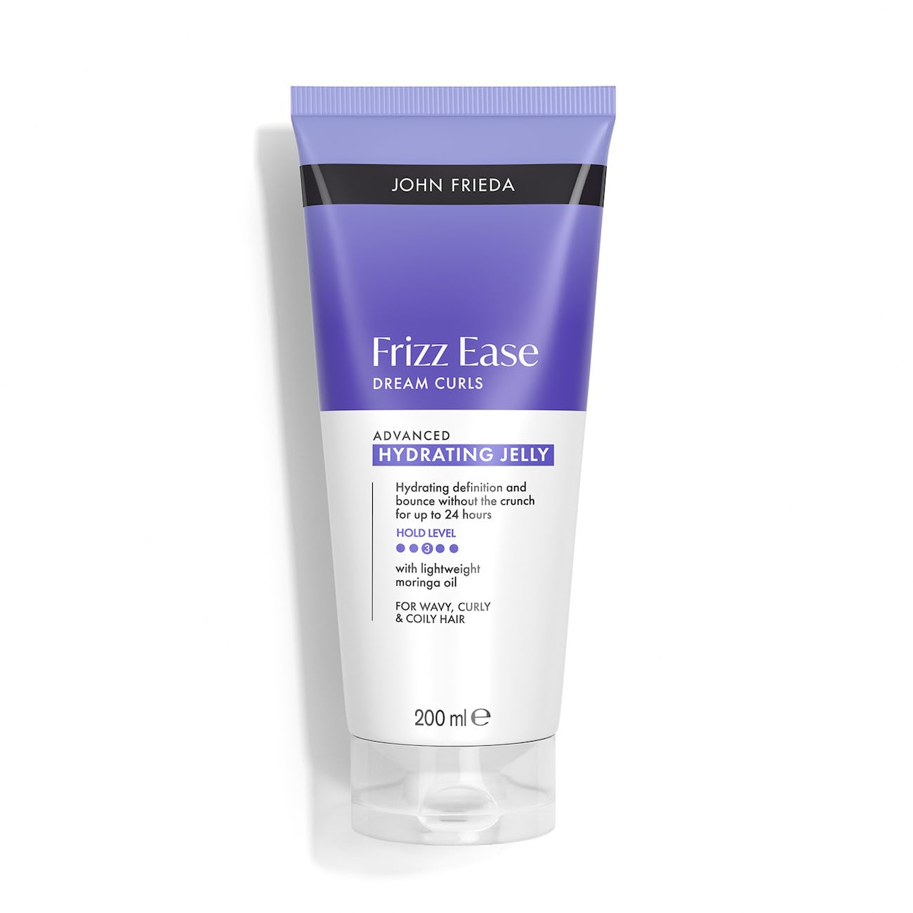 John Frieda Frizz Ease Dream Curls Hydrating Jelly 200ml. Curl Jelly for Wavy Hair with Scrunching Gel Hold, Anti Frizz Care and Soft Definition