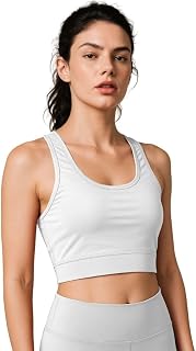 BOLD & BEAUTY Slim Fit Cotton Blend Sports Bra | Seamless, Stretchable & Lightweight Activewear for Gym, Yoga, Running | S... Price In India