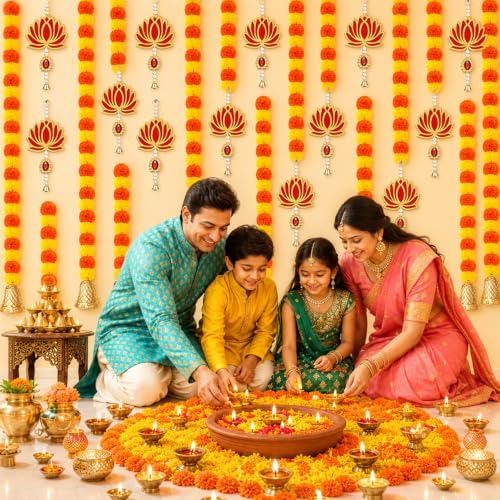 Amazon – amiatalo 28-Piece Diwali Lotus Hanging Decor Set - image 7