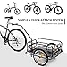 Ktaxon Foldable Bike Trailer, Bicycle Trailer with Unmatched Load Capacity, 16 Inch Pneumatic Tire, Universal Coupler, Foldable Frame and Safe Reflectors Design