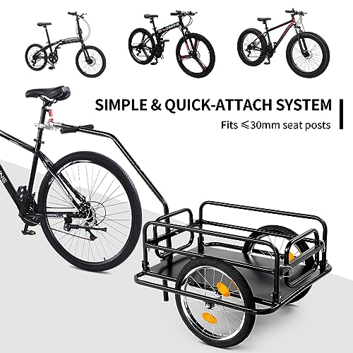 Ktaxon Foldable Bike Trailer, Bicycle Trailer with Unmatched