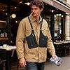 Verstellbare Unterarm-Umhängetasche, Westen-Stil, Anti-Diebstahl-Rucksack, wasserdichte Schulterholster-Tasche für Handy, Autoschlüssel, Reisepass für Freund, , Reisen, Outdoor, Urban, Schwarz #1