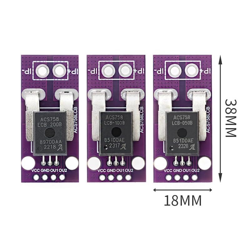 ACS758ECB-200B Hall Effect Current Sensor Module 200A DC/AC for Power Supply Monitoring image 4