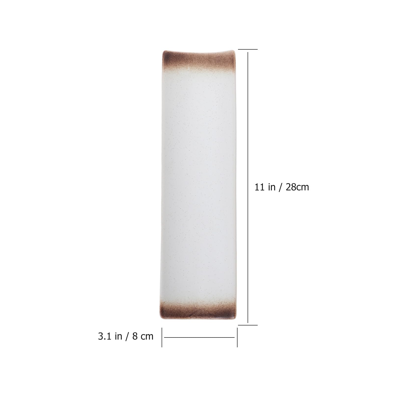 Lot de 3 Assiettes Rectangulaires Japonaises en Céramique Design Attrayant pour Service et Rangement de Sushi, pour Hôtels et Fêtes Spéciales Style Aléatoire
