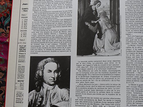 Willcocks, David Bach Cantata No 147 LP HMV HQS1254 EX/EX 1972 claret labels with insert, with Academy of St Martin In The Fields – vue 8