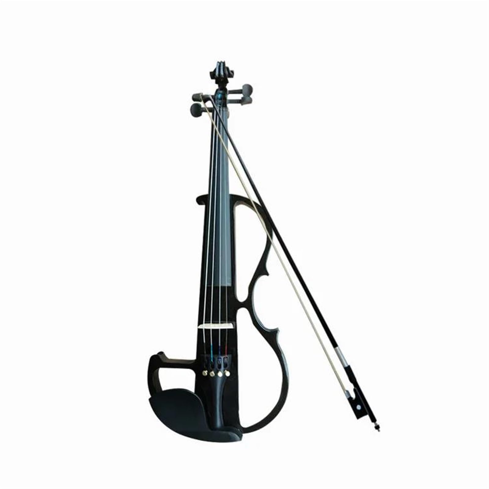Geige Komplett Handgefertigte Elektronische Violine 4/4(Black)