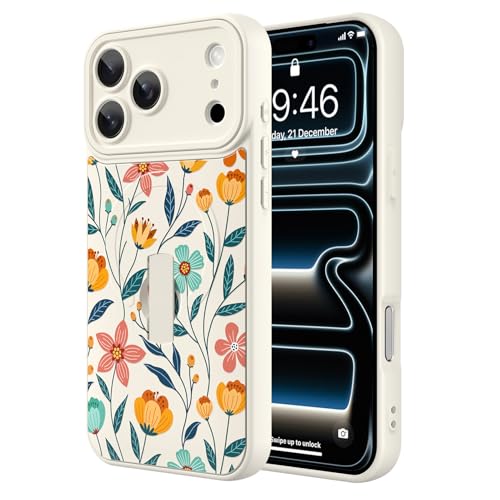 Coque iPhone 17 Pro Max抗震防摔花卉款, 完美解决日常跌落风险