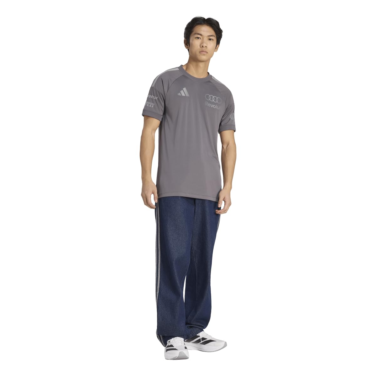 adidas Men's Camiseta Audi REVOLUT F1 Team Drive RÉPLICA