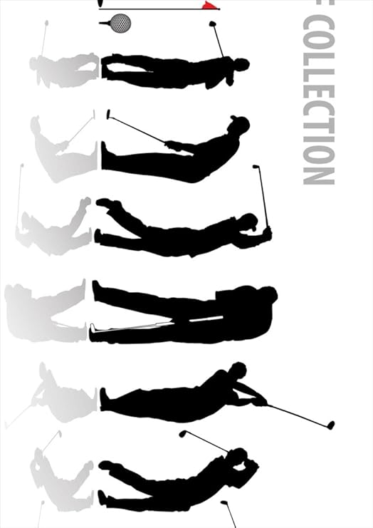 Amazon ポスター ウォールステッカー シール式ステッカー 飾り 127 L版 写真 フォト 壁 インテリア おしゃれ 剥がせる Wall Sticker Poster スポーツ ゴルフ ショット イラスト ウォールステッカー オンライン通販