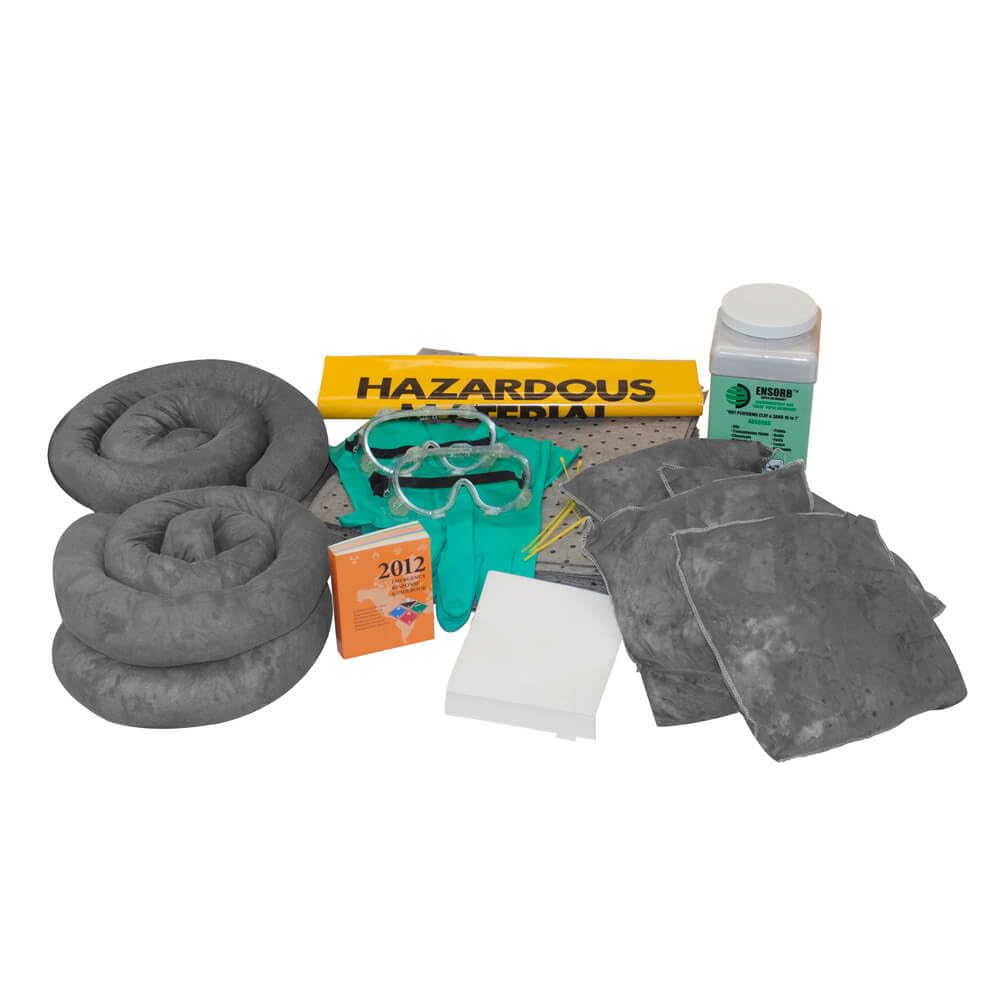 Enpac Large Wall-Mount Cabinet Spill Kit Refill, Universal, Cabinet Not Included, 15-Gallon Spill Capacity