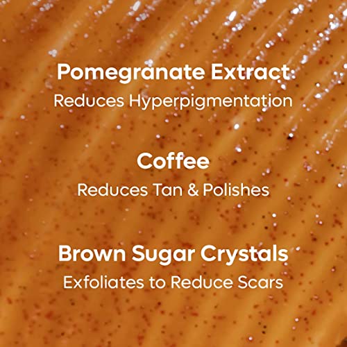 mCaffeine Coffee Sugar Body Scrub with Pomegranate for Gentle Exfoliation & Smoothening | Reduces Dead Skin, Tan & Scars | Fresh Pomegranate Aroma... - Image 6