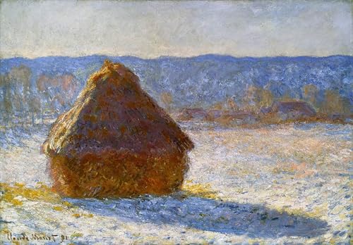 Impression d'affiches Claude Monet meule de grains affiche toile décoration murale