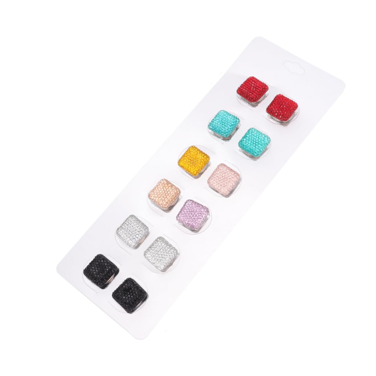 36 Stk Magnetische Brosche Hijab Magnetisch Filz Pompons Haarturban Bandanas Quadratische Magnete Organisator Für Zahnseide Holz Trendige Accessoires Kopfbedeckung Schal