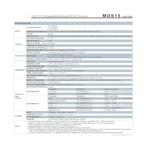 Module d'alimentation à découpage 15 W isolation supérieure - 3