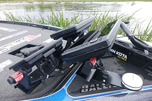 Image of PROcise DEK-It Fish Finder Mount for Boats, Triple Unit Stacker Mount Adapter for DEK-It Fish Finder and Depth Finder Mounts, Marine-Grade Aluminum, Durable, Secure and Rust-Proof