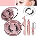 Produktbild Winpok Magnetische Wimpern, Magnetic Eyeliner Und Magnetic Eyelashes Set, 3D Magnetische Wimpern Mit Wasserdichtem Langlebigem Magnetische Eyeliner, Wiederverwendbare Falsche Magnetic Eyelashes (Gold)