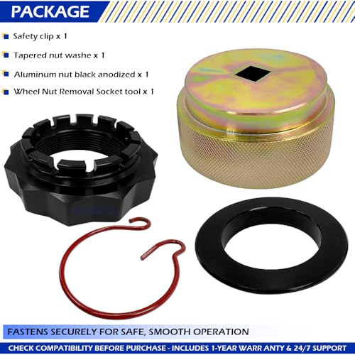 Image of Wheel Nut Removal Socket Tool & Can-Am Ryker Rally 600 900 ACE Wheel Nut /Safety Clip /Tapered Spacer Set 705402730 529036457