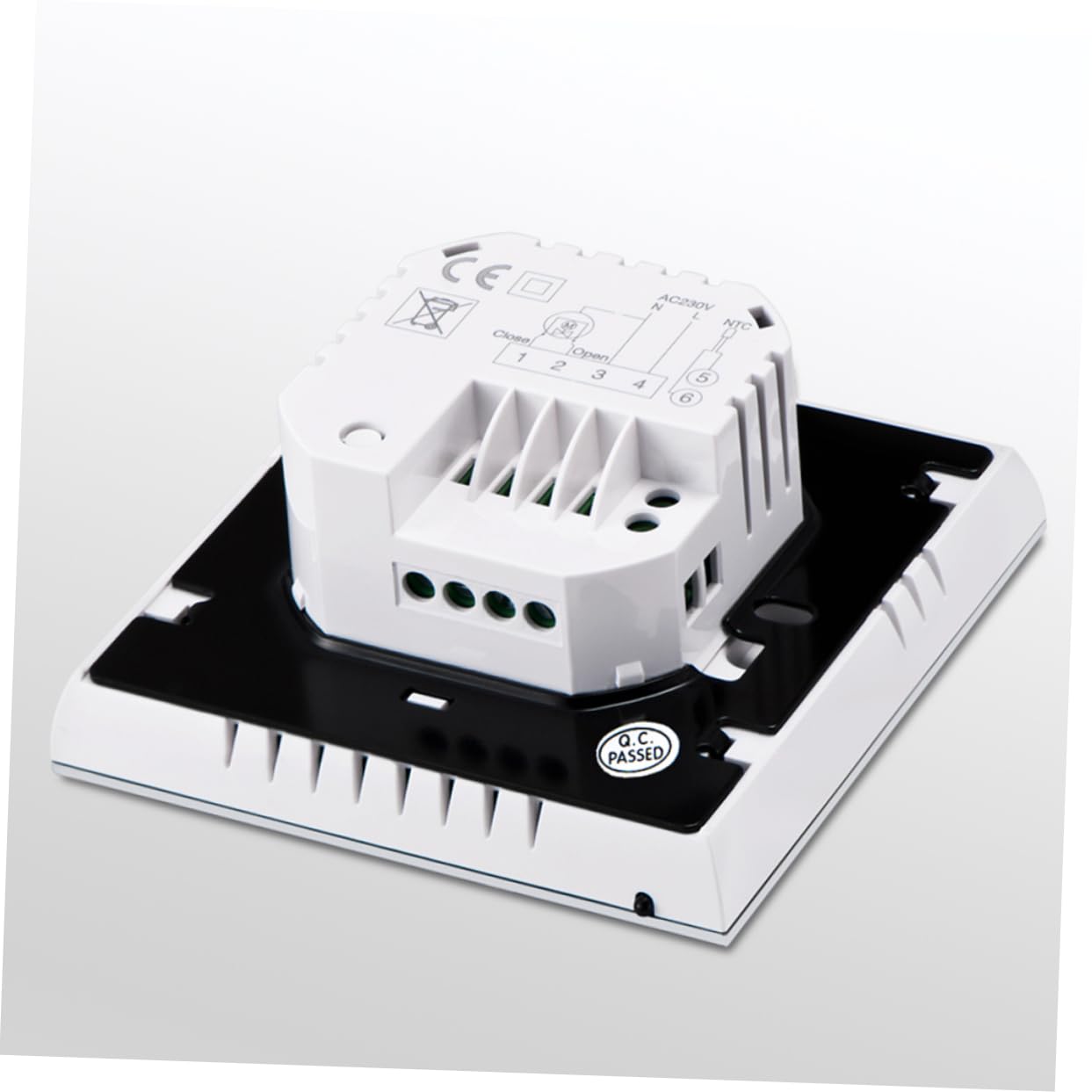 Programmierbarer Digitaler Gasheizung Thermostat 3a mit LCD Touch Display Acrylschutz 1°c Genauigkeit Wöchentlich Programmierbar für Fußbodenheizungsgerät und Heizkesselsteuerung
