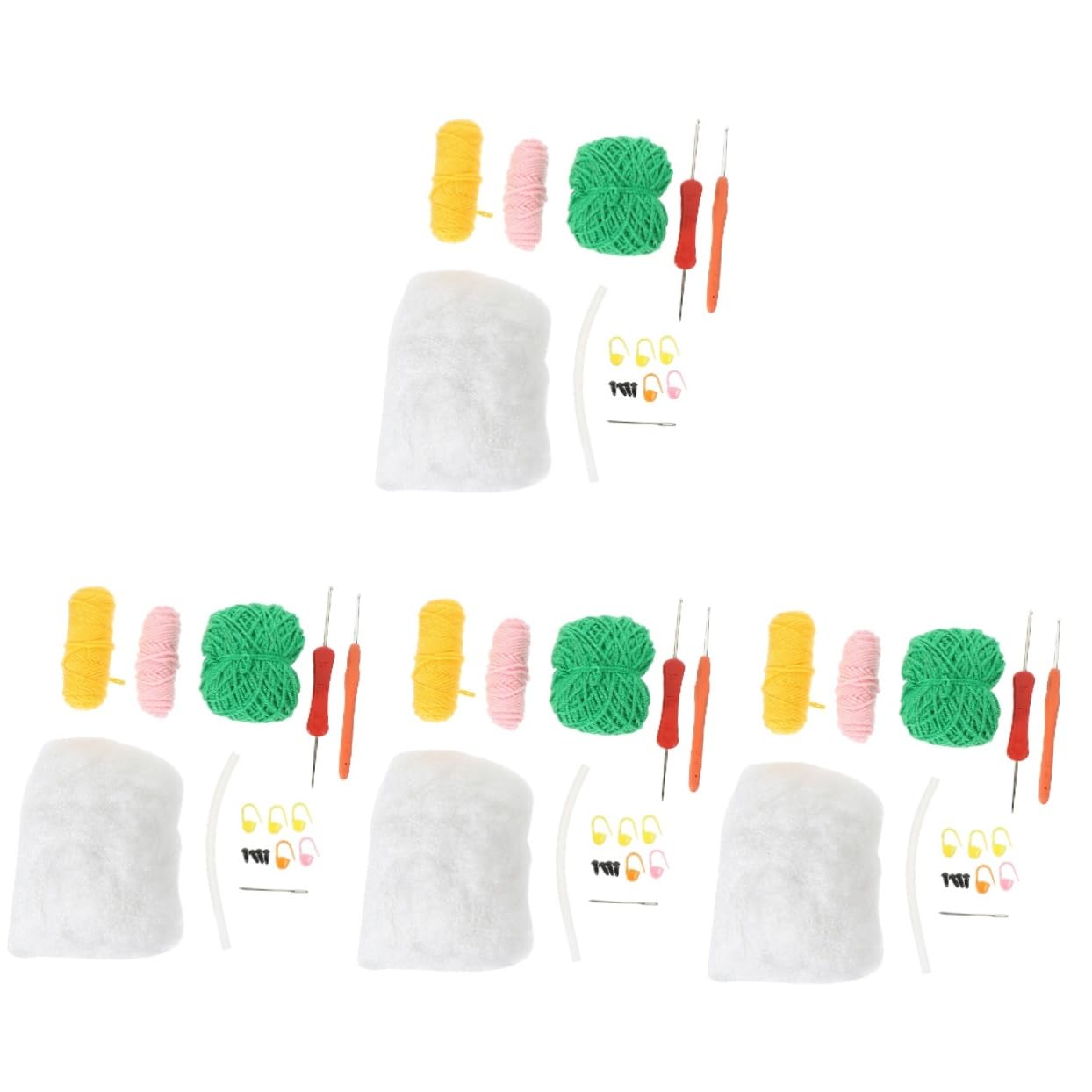 Tofficu 3 Juegos kit de crochet para principiantes equipo kit de arte decoração casa decoración casa kit para aprender a tejer kit de ganchillo para principiantes para Cable
