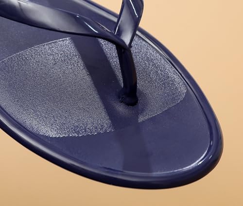 Flip Flops for Women Jelly Shoes Thong Sandals Jellies Flats Clear Slipper Summer Beach Pool Slides Size 10 Slip On Quick Drying Soft 5