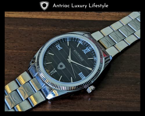 Image of Luxury Emperor Black Badge Roman - Black Watch - Made in India Luxury Watch