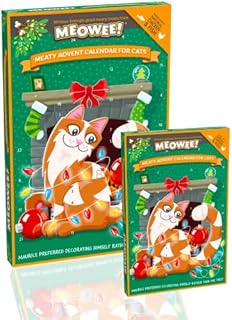 Pet advent calendar 2022 for Cats | Cat Advent Calendar 2022 | Cat Christmas Gifts | Gourmet Dry Cat Food Pouches | Kitten Luxury Cat Food Hamper Gift Set | chicken Fish Tuna | Pet gifts