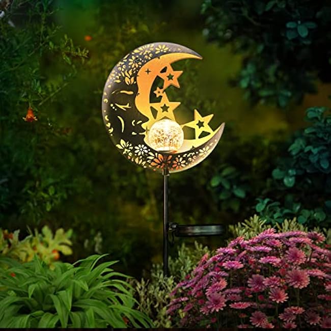 Moon Solar Lights Solar Lantern with Warm Light