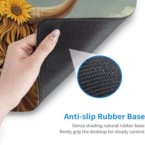 FHFFTZSC Tapis de Souris XXL, 700x400mm sous Main Bureau bétail 0c0-241 – vue 5