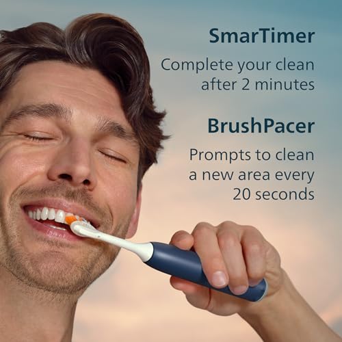 Philips Sonicare 7300 Rechargeable Electric Toothbrush, 3 Brush Heads, Navy - image 7