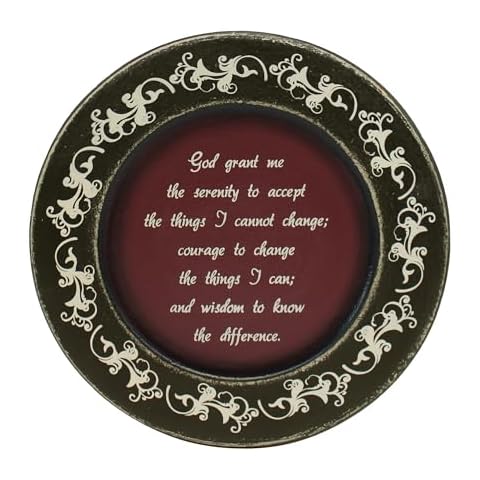 CVHOMEDECO. Vintage God Grant Me Decorative Plate Cover