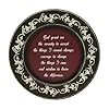 Cvhomedeco primitives vintage god grant me wood decorative plate retro display wooden plate home decor art 9 34 inch  urban country home decor