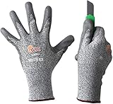 GYC Gloves, Cut Resistant Safety Work Gloves - Level 5 Cut Protection, 10 Pairs Pack - Excellent Dexterity & Breathability, Comfortable Soft PU coated (TK-713A/Size 10 - X-LARGE)