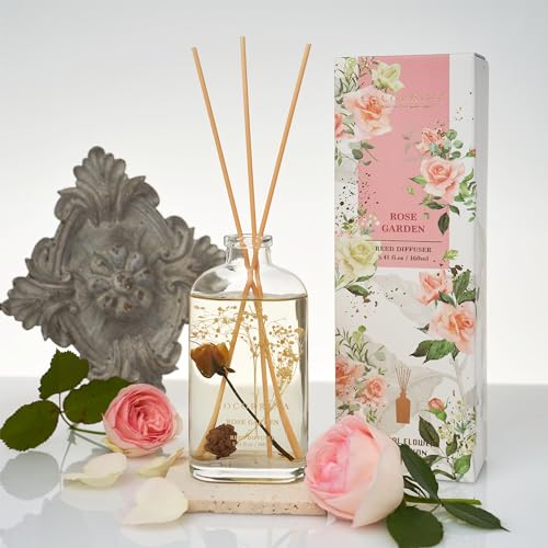 Miniatura 6 de Cocorrína Difusor De Varillas Ambientador Jardín De Rosas Con 8 Varillas Para Baño, Dormitorio Y Decoración De Hogar - 160ml