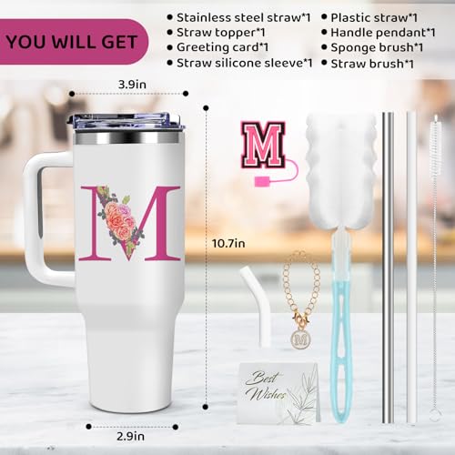 Monogrammed Gifts for Women,Gifts for Women,40oz Initial Tumbler - Image 5