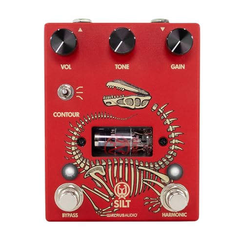 Walrus Audio Silt Harmonic Tube Fuzz Red distorsion guitare électrique effet lampe