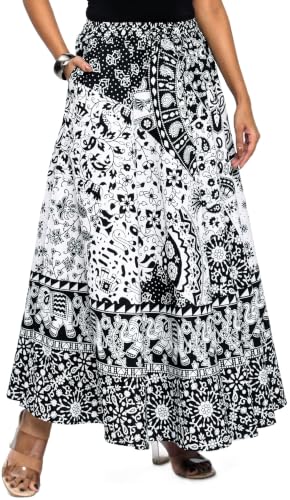 Image of Premium Cotton Skirt for Women with Pocket, Free Size